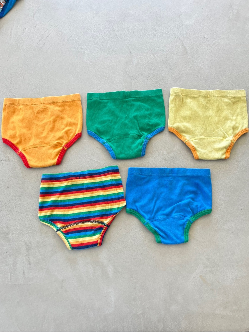 HANNA ANDERSSON Kids Boys Multi-Color Cotton Briefs, set of 5, 100/110cm | Small - Picture 4 of 6
